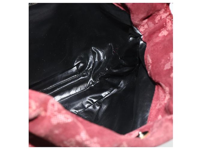 Borsa a Spalla Bottega Veneta Camoscio Bordeaux Oro Auth bs34964 D'oro Bordò - vista 17