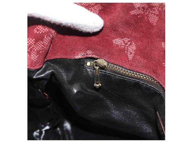 Borsa a Spalla Bottega Veneta Camoscio Bordeaux Oro Auth bs34964 D'oro Bordò - vista 19