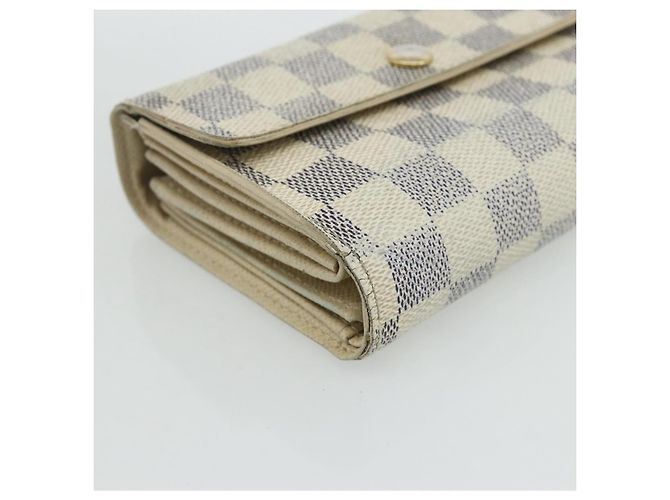 LOUIS VUITTON Portafoglio Alexandra Damier Azur Auth bs35094 - vista 14