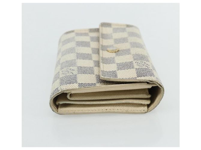 LOUIS VUITTON Portafoglio Alexandra Damier Azur Auth bs35094 - vista 4