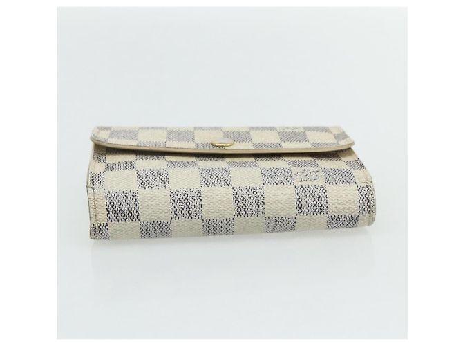 LOUIS VUITTON Portafoglio Alexandra Damier Azur Auth bs35094 - vista 6
