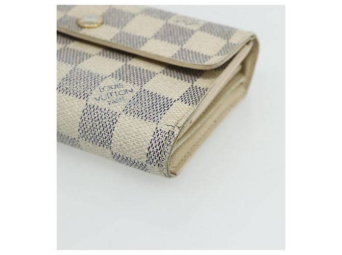 LOUIS VUITTON Portafoglio Alexandra Damier Azur Auth bs35094 - vista 7