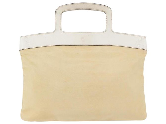 Miu Miu Handtasche aus Leder Beige Silber Authentisch bs34801 - Ansicht 2