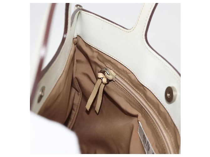 Miu Miu Handtasche aus Leder Beige Silber Authentisch bs34801 - Ansicht 22