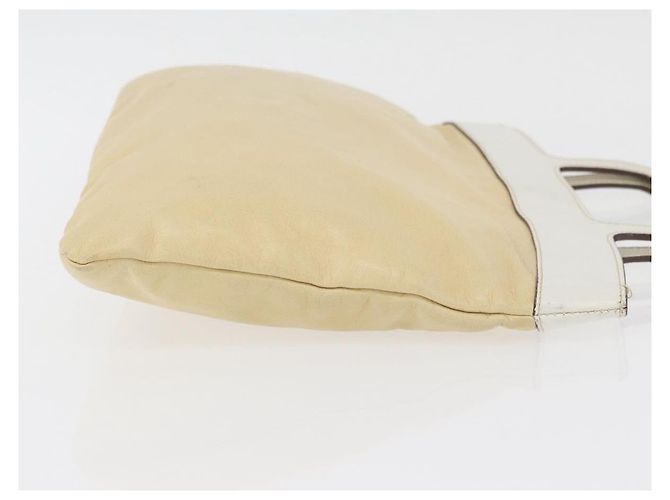 Miu Miu Handtasche aus Leder Beige Silber Authentisch bs34801 - Ansicht 4