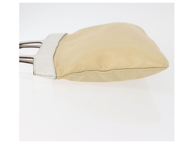 Miu Miu Handtasche aus Leder Beige Silber Authentisch bs34801 - Ansicht 5