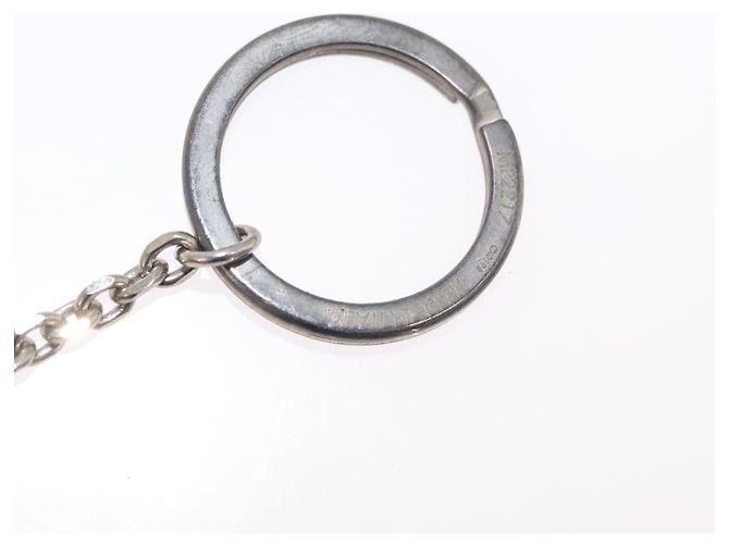 LOUIS VUITTON Monogram Satellite Portachiavi Charm Argento MP2217 LV Auth 167268M - vista 11