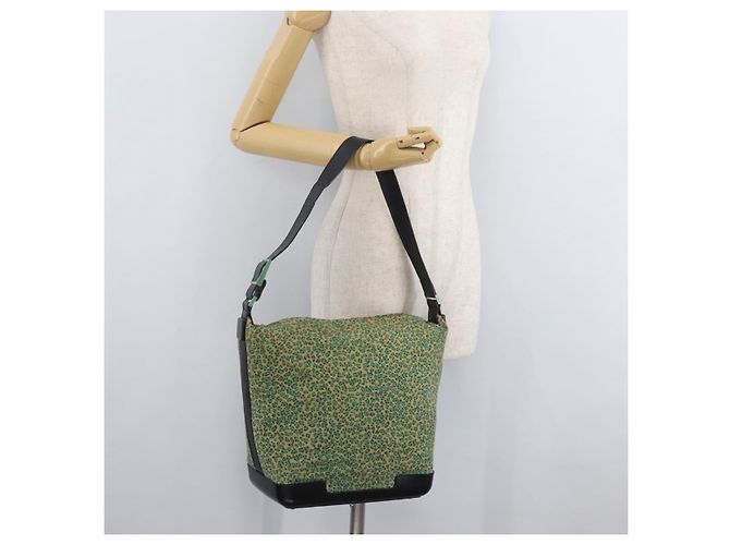 BOTTEGA VENETA Shoulder Bag Nylon Green Auth bs34945 - view 23