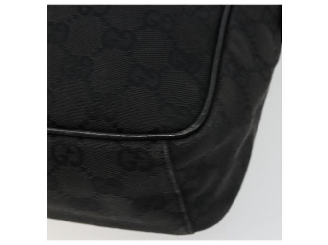 Borsa a Spalla GG Canvas Gucci Nera Argento 122759 Auth 177508 Nero - vista 12