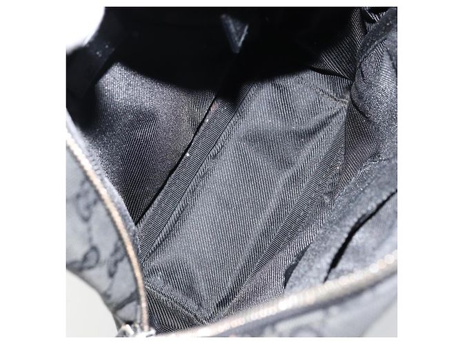 Borsa a Spalla GG Canvas Gucci Nera Argento 122759 Auth 177508 Nero - vista 17