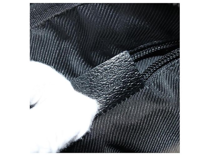Borsa a Spalla GG Canvas Gucci Nera Argento 122759 Auth 177508 Nero - vista 23