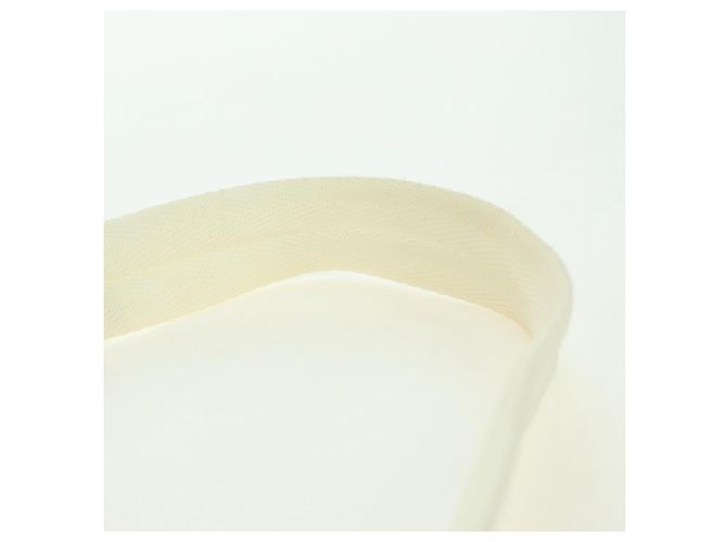 PRADA Borsa a Mano Pile Bianco Argento Auth 177111M - vista 8