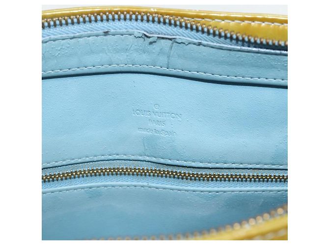 LOUIS VUITTON Borsa a Mano Monogram Vernis Houston Blu Baby M91005 LV Auth 178479 Blu chiaro - vista 10