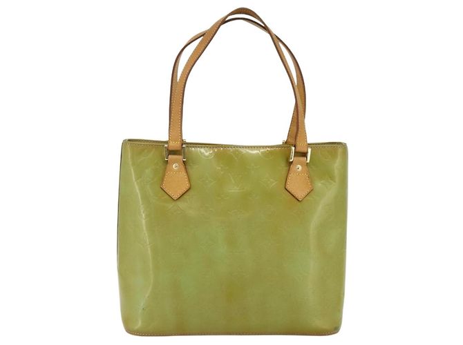 LOUIS VUITTON Borsa a Mano Monogram Vernis Houston Blu Baby M91005 LV Auth 178479 Blu chiaro - vista 13