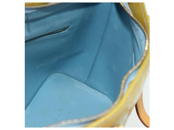 LOUIS VUITTON Borsa a Mano Monogram Vernis Houston Blu Baby M91005 LV Auth 178479 Blu chiaro - vista 18