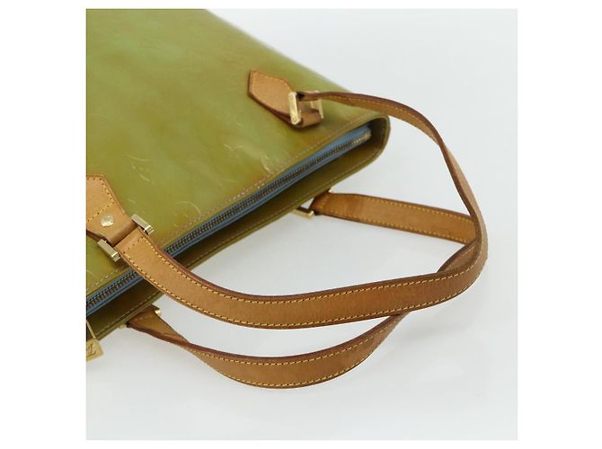 LOUIS VUITTON Borsa a Mano Monogram Vernis Houston Blu Baby M91005 LV Auth 178479 Blu chiaro - vista 7