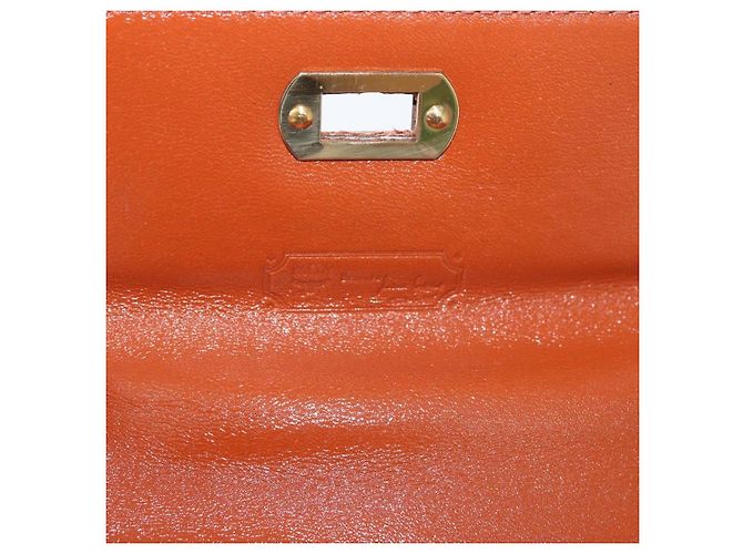 MCM Vicetos Logogram Borsa a Mano PVC Pelle Marrone Oro Auth 177665A D'oro - vista 20