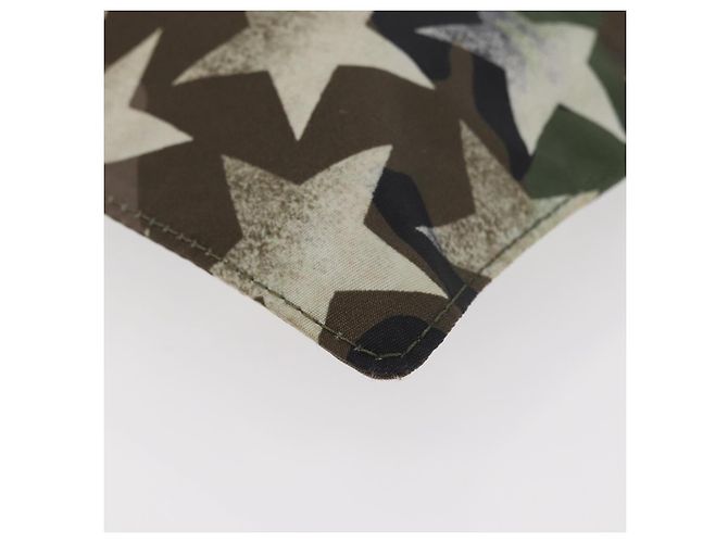 VALENTINO Pochette Camouflage in Nylon Khaki Argento Auth bs35068A Cachi - vista 14