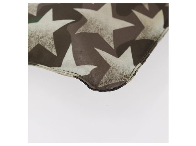 VALENTINO Pochette Camouflage in Nylon Khaki Argento Auth bs35068A Cachi - vista 15