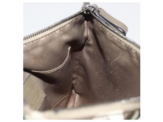 VALENTINO Pochette Camouflage in Nylon Khaki Argento Auth bs35068A Cachi - vista 18