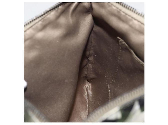 VALENTINO Pochette Camouflage in Nylon Khaki Argento Auth bs35068A Cachi - vista 19