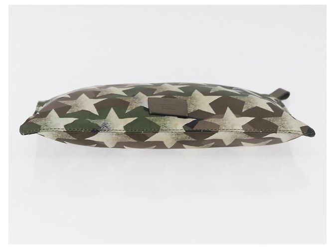 VALENTINO Pochette Camouflage in Nylon Khaki Argento Auth bs35068A Cachi - vista 6