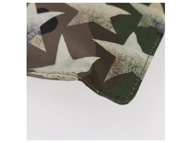 VALENTINO Pochette Camouflage in Nylon Khaki Argento Auth bs35068A Cachi - vista 7