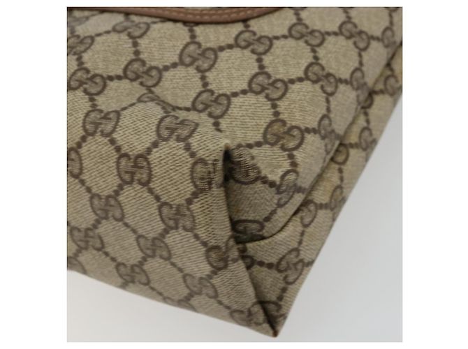 Borsa Gucci GG Supreme Web Sherry Line PVC Beige Rosso Verde 39 02 003 Auth 177499 - vista 10
