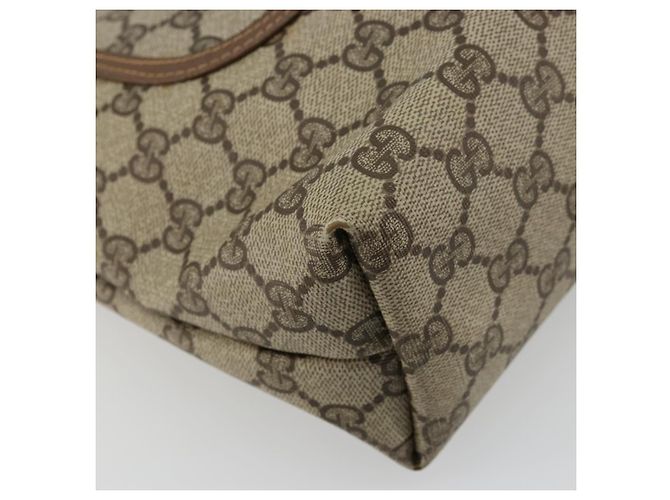 Borsa Gucci GG Supreme Web Sherry Line PVC Beige Rosso Verde 39 02 003 Auth 177499 - vista 11