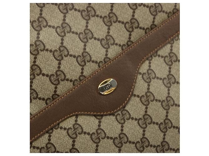 Borsa Gucci GG Supreme Web Sherry Line PVC Beige Rosso Verde 39 02 003 Auth 177499 - vista 14