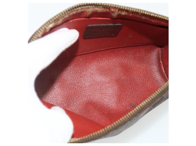LOUIS VUITTON Pochette Cosmetica PM Damier Ebene N47516 Auth LV 178953 - vista 10