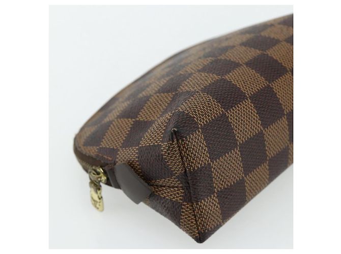 LOUIS VUITTON Pochette Cosmetica PM Damier Ebene N47516 Auth LV 178953 - vista 14
