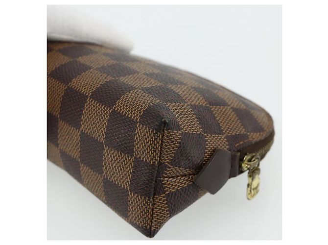 LOUIS VUITTON Pochette Cosmetica PM Damier Ebene N47516 Auth LV 178953 - vista 15