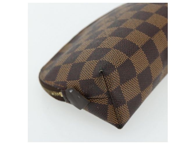 LOUIS VUITTON Pochette Cosmetica PM Damier Ebene N47516 Auth LV 178953 - vista 16