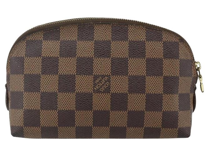 LOUIS VUITTON Pochette Cosmetica PM Damier Ebene N47516 Auth LV 178953 - vista 2