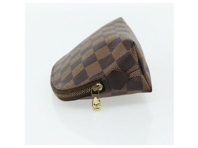 LOUIS VUITTON Pochette Cosmetica PM Damier Ebene N47516 Auth LV 178953 - vista 3