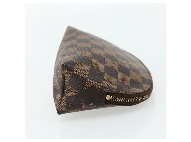 LOUIS VUITTON Pochette Cosmetica PM Damier Ebene N47516 Auth LV 178953 - vista 4