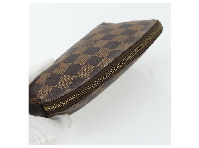 LOUIS VUITTON Pochette Cosmetica PM Damier Ebene N47516 Auth LV 178953 - vista 5