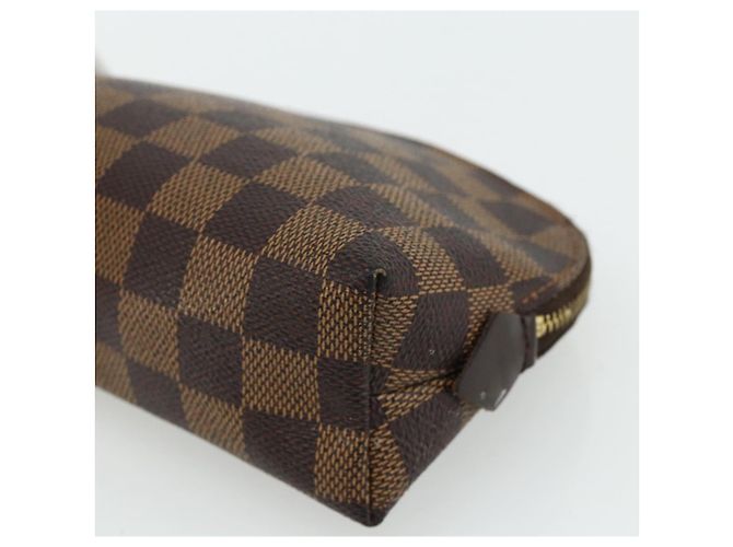 LOUIS VUITTON Pochette Cosmetica PM Damier Ebene N47516 Auth LV 178953 - vista 7