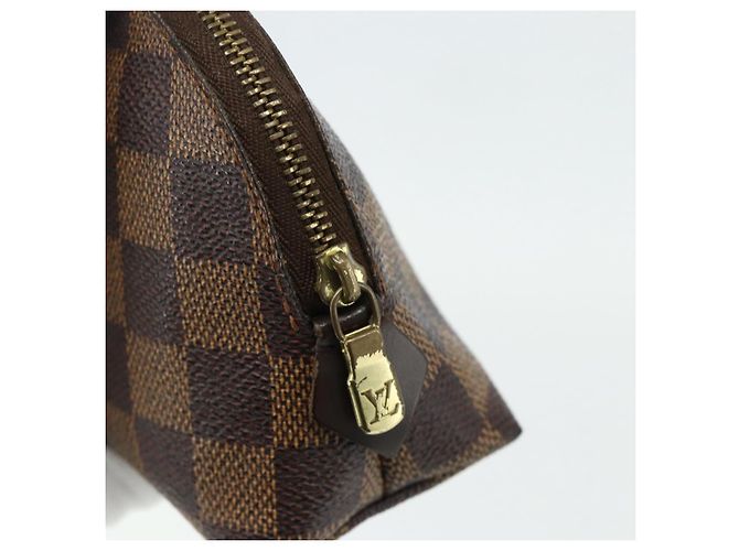 LOUIS VUITTON Pochette Cosmetica PM Damier Ebene N47516 Auth LV 178953 - vista 8