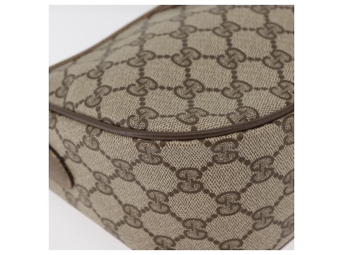 Borsa Sherry Line GG Supreme Web di GUCCI in PVC beige e oro 89 02 077 Auth 178937 D'oro - vista 10