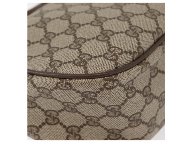 Borsa Sherry Line GG Supreme Web di GUCCI in PVC beige e oro 89 02 077 Auth 178937 D'oro - vista 12