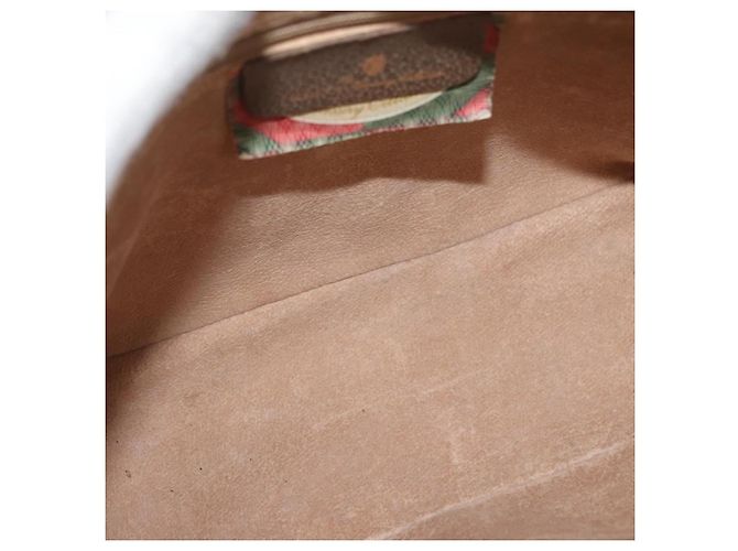 Borsa Sherry Line GG Supreme Web di GUCCI in PVC beige e oro 89 02 077 Auth 178937 D'oro - vista 17