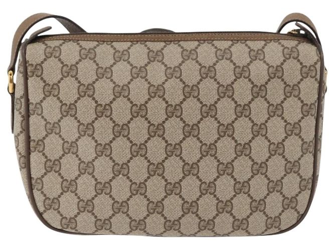 Borsa Sherry Line GG Supreme Web di GUCCI in PVC beige e oro 89 02 077 Auth 178937 D'oro - vista 3