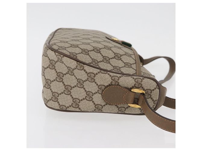 Borsa Sherry Line GG Supreme Web di GUCCI in PVC beige e oro 89 02 077 Auth 178937 D'oro - vista 4