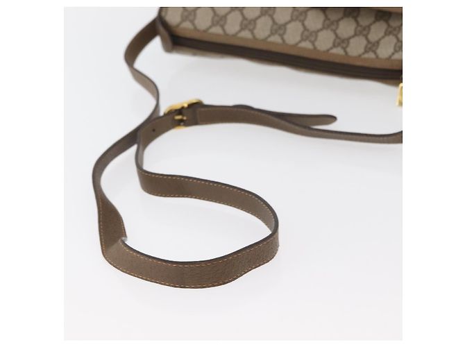 Borsa Sherry Line GG Supreme Web di GUCCI in PVC beige e oro 89 02 077 Auth 178937 D'oro - vista 7