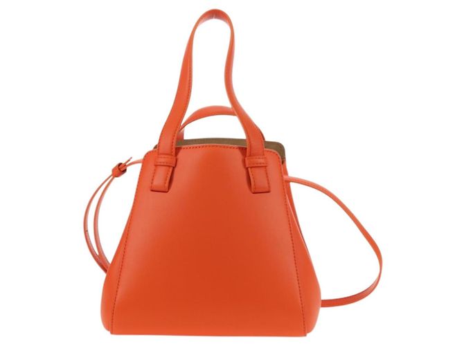 Hammock LOEWE - Bolsa Hamaca Calcifer Nugget de Cuero Naranja Auth am11499SM de Studio Ghibli Dorado - vista 2