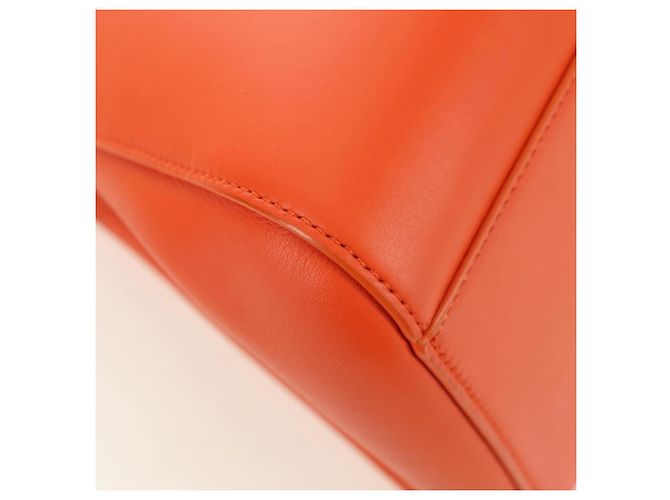 Hammock LOEWE - Bolsa Hamaca Calcifer Nugget de Cuero Naranja Auth am11499SM de Studio Ghibli Dorado - vista 20