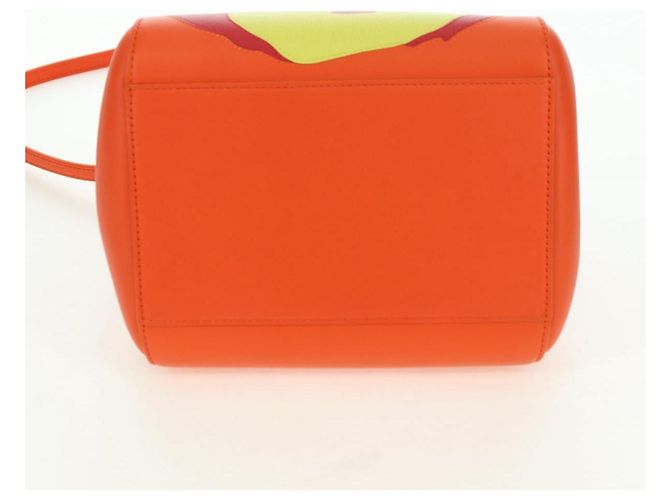 Hammock LOEWE - Bolsa Hamaca Calcifer Nugget de Cuero Naranja Auth am11499SM de Studio Ghibli Dorado - vista 5