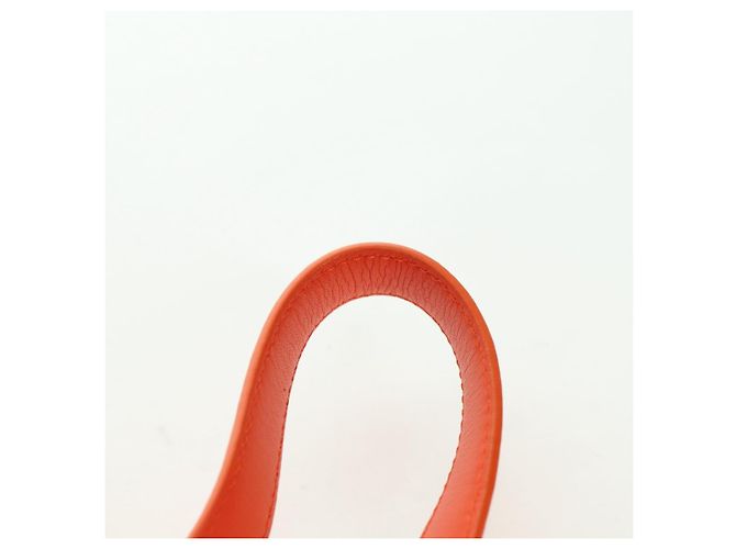 Hammock LOEWE - Bolsa Hamaca Calcifer Nugget de Cuero Naranja Auth am11499SM de Studio Ghibli Dorado - vista 8